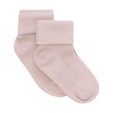 Minymo Ribbed Socks 2pk - Shell-Pumpkin Pie Kids Canada