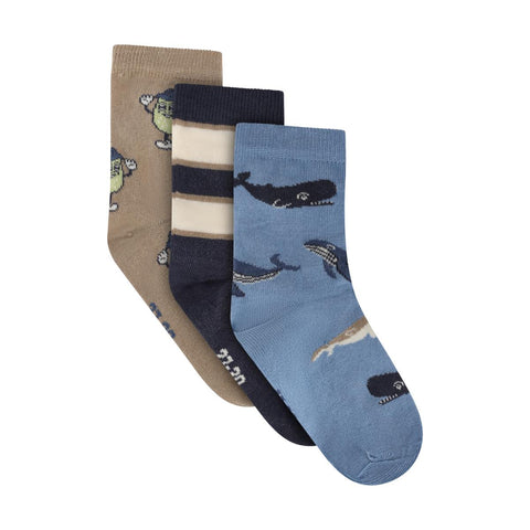 Minymo Sock 3pk - Polaris Star-134341-7926 23/26-Pumpkin Pie Kids Canada