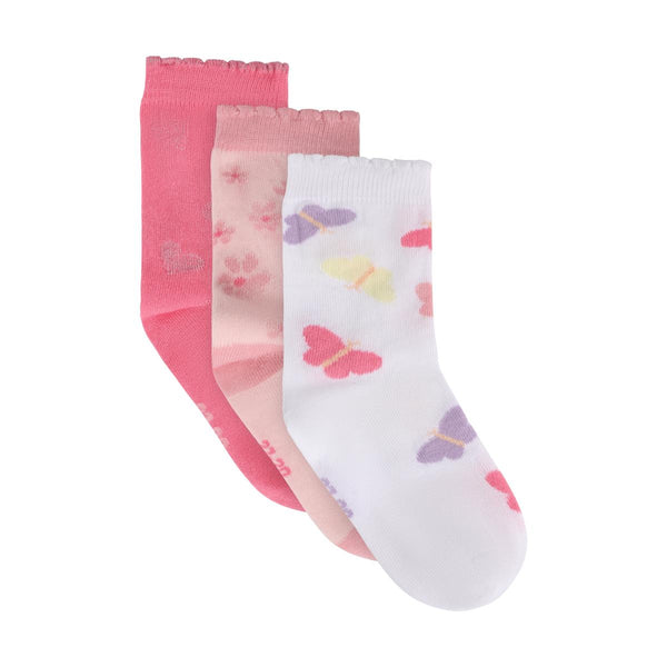 Minymo Sock 3pk - Raindrops on Roses-124364-5140 23/26-Pumpkin Pie Kids Canada