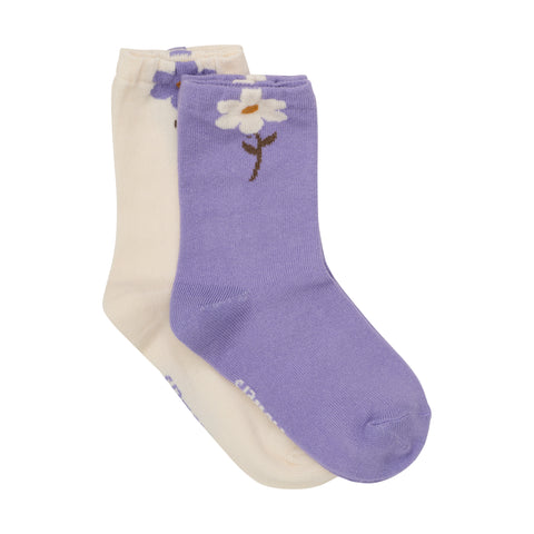 Minymo Socks 2pk - Purple Haze-Pumpkin Pie Kids Canada