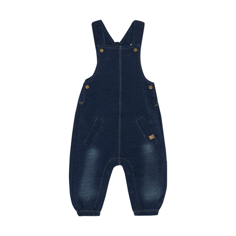 Minymo Sweat Denim Overall - Parisian Night-Pumpkin Pie Kids Canada