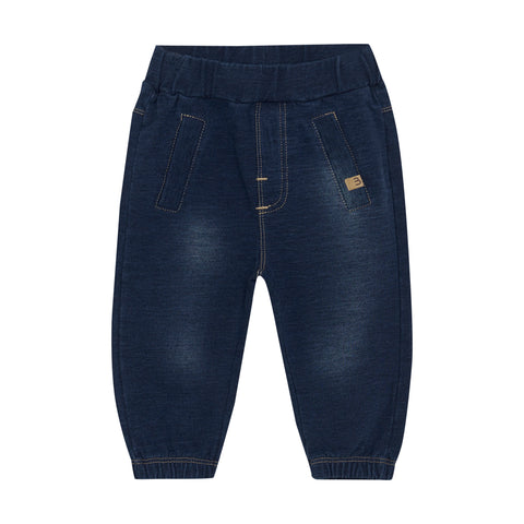 Minymo Sweat Denim Pants - Parisian Night-Pumpkin Pie Kids Canada