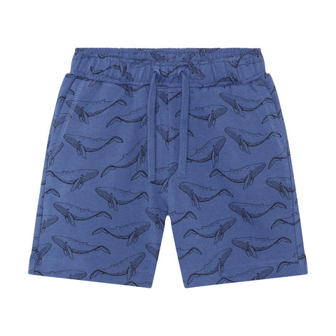 Minymo Sweat Shorts - Whale-Pumpkin Pie Kids Canada