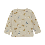 Minymo Top - Beige Melange-Pumpkin Pie Kids Canada