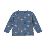 Minymo Top - China Blue-Pumpkin Pie Kids Canada