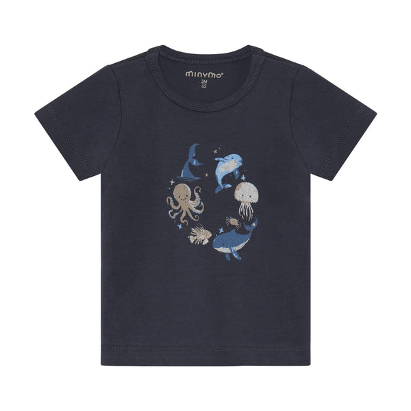 Minymo Top - Odyssey Gray-Pumpkin Pie Kids Canada