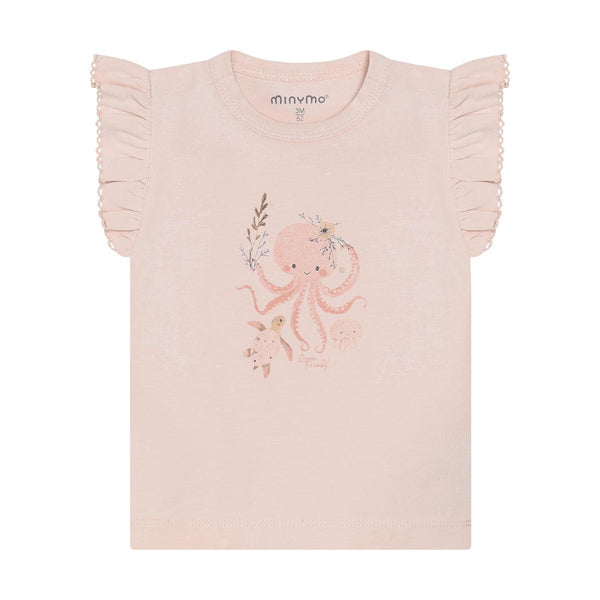 Minymo Top - Peach Blush-Pumpkin Pie Kids Canada