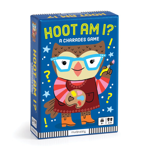 Mudpuppy Card Game - Hoot Am I? Charades-9780735386334-Pumpkin Pie Kids Canada