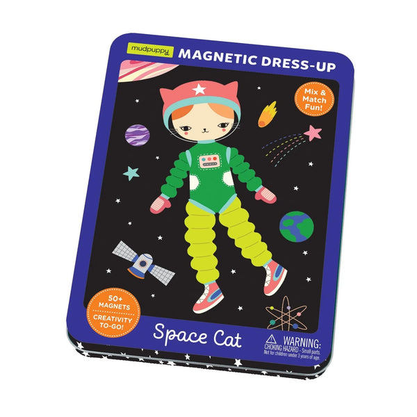 Mudpuppy Space Cat Magnetic Play Set-9780735368033-Pumpkin Pie Kids Canada
