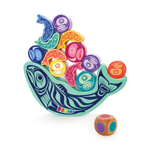 Native Northwest Balancing Game - Salmon and Eggs-BALG102-Pumpkin Pie Kids Canada