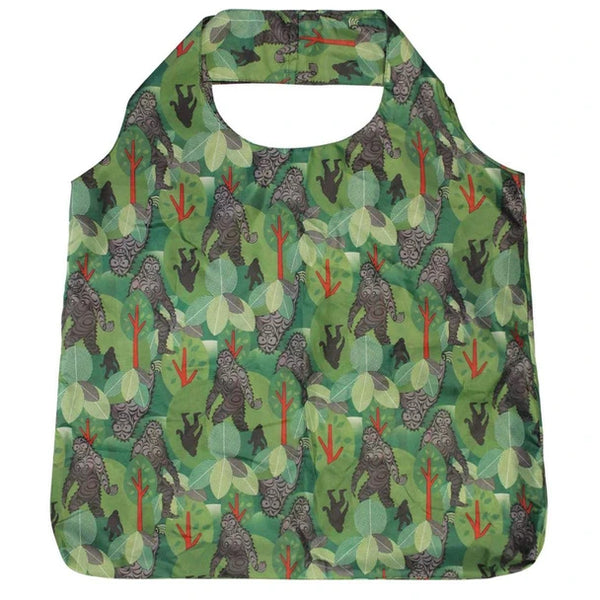 Native Northwest Foldable Shopping Bag - Sasquatch-FBAG13-Pumpkin Pie Kids Canada