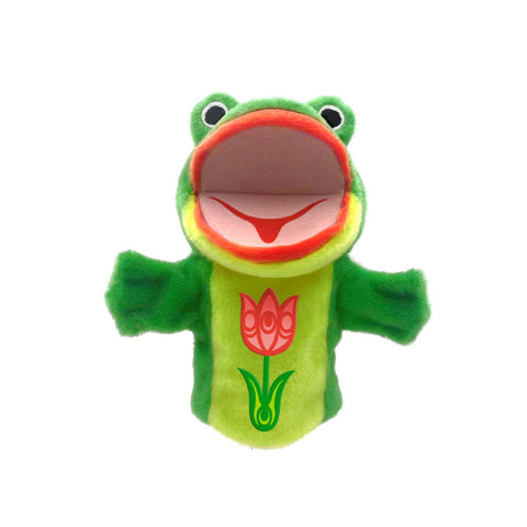 Native Northwest Puppet - Chatty the Frog-PUP22-Pumpkin Pie Kids Canada