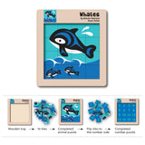 Native Northwest Wooden Tile Puzzle - Whales-Pumpkin Pie Kids Canada