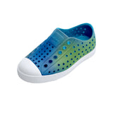 Native Shoes Jefferson - Aquarius Blue/Shell White/Hilly UV Blur-Pumpkin Pie Kids Canada