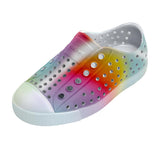 Native Shoes Jefferson - Shell White/Transparent/Rainbow Spray-Pumpkin Pie Kids Canada