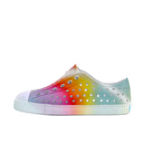 Native Shoes Jefferson - Shell White/Transparent/Rainbow Spray-Pumpkin Pie Kids Canada