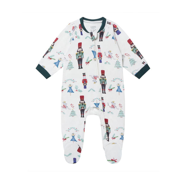Nest Footed Sleeper - Nutcracker-ND25F212U03NR52-Pumpkin Pie Kids Canada