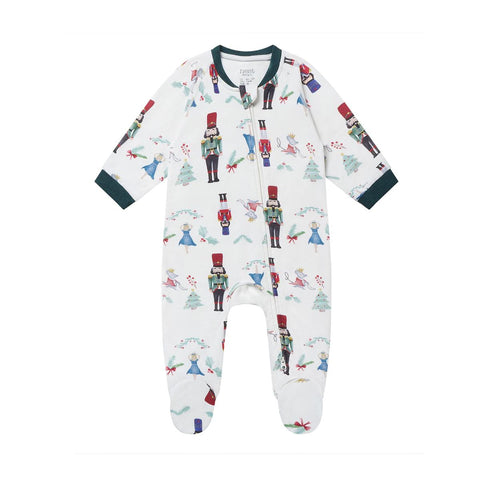 Nest Footed Sleeper - Nutcracker-ND25F212U03NR52-Pumpkin Pie Kids Canada