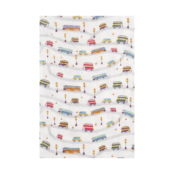 Nest Swaddle Blanket - Wheels on the Bus-NDB6F311U02WOB-Pumpkin Pie Kids Canada