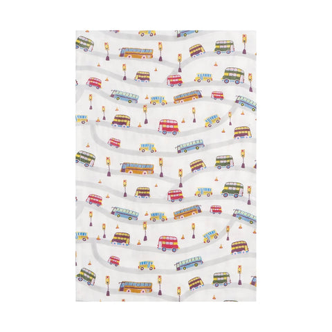 Nest Swaddle Blanket - Wheels on the Bus-NDB6F311U02WOB-Pumpkin Pie Kids Canada