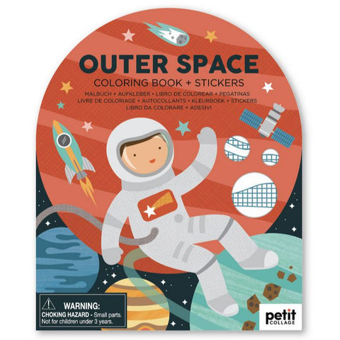 Outer Space Coloring Book & Stickers-0810073340893-Pumpkin Pie Kids Canada