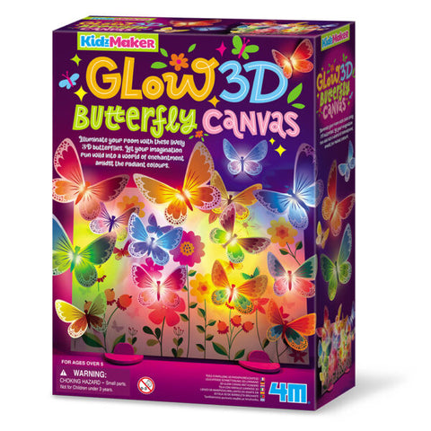4M Glow 3D Butterfly Canvas