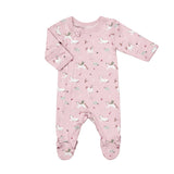 Coccoli Modal Footie - Unicorns-PZM6123-602 NB-Pumpkin Pie Kids Canada