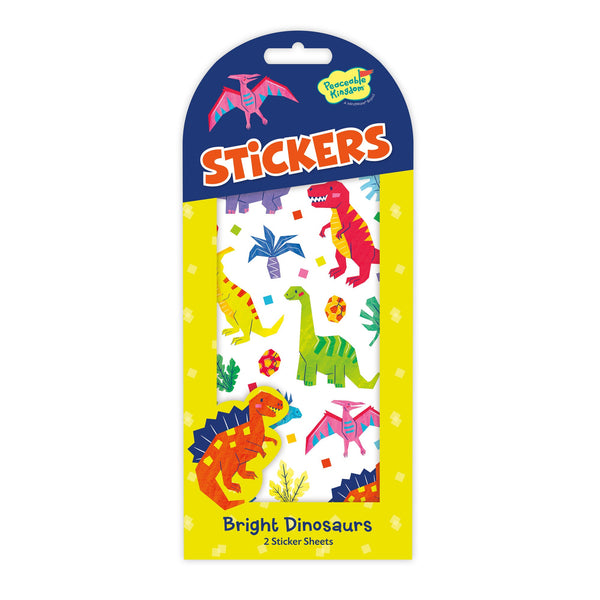 Peaceable Kingdom Stickers - Bright Dinosaurs-14395673-Pumpkin Pie Kids Canada