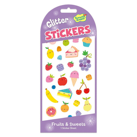 Peaceable Kingdom Stickers - Glitter Fruist & Sweets-STK228-Pumpkin Pie Kids Canada
