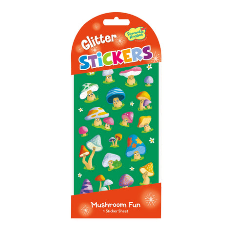 Peaceable Kingdom Stickers - Glitter Mushroom Fun-14395675-Pumpkin Pie Kids Canada