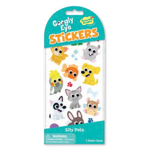 Peaceable Kingdom Stickers - Googly Eye Silly Pets-STK258-Pumpkin Pie Kids Canada