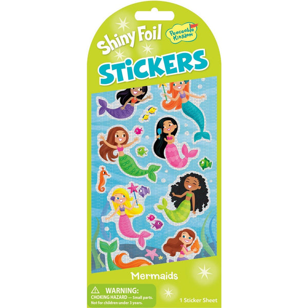 Peaceable Kingdom Stickers - Mermaid Foil-Pumpkin Pie Kids Canada