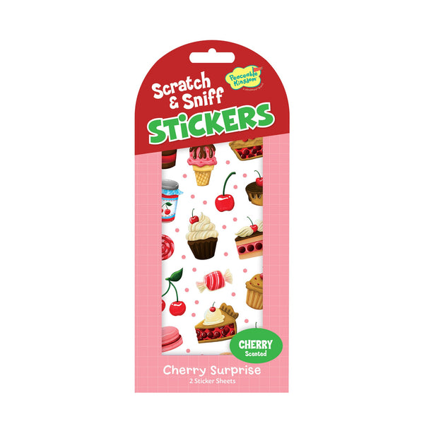 Peaceable Kingdom Stickers - Scratch & Sniff Cherry Surprise-14395678-Pumpkin Pie Kids Canada