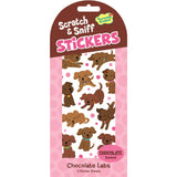 Peaceable Kingdom Stickers - Scratch & Sniff Chocolate Labs-Pumpkin Pie Kids Canada