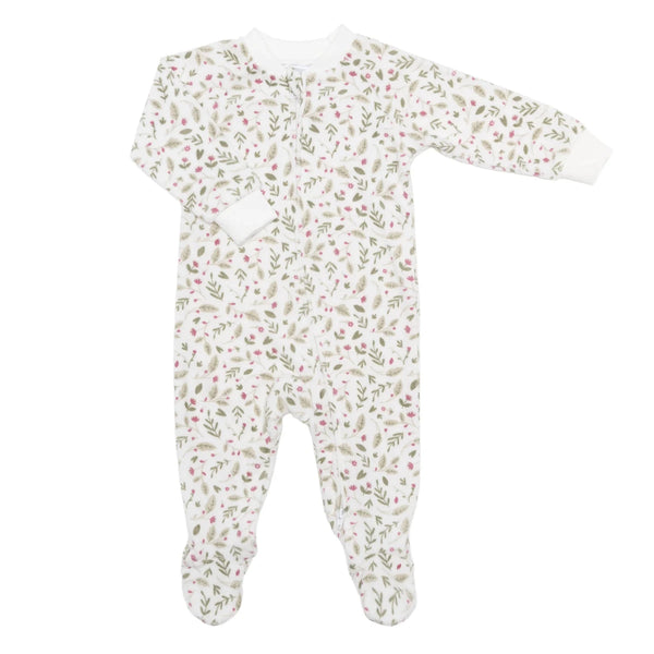 Perlimpinpin 1pc Velvour Pajama - Meadow-VL601-PR 3M-Pumpkin Pie Kids Canada