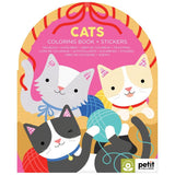 Petit Collage Cats Coloring & Stickers Book-Pumpkin Pie Kids Canada