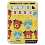 Petit Collage Cats & Dogs Four-in-a-Row Magnetic Game-0736313545081-Pumpkin Pie Kids Canada