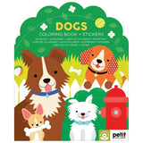 Petit Collage Dogs Coloring & Stickers Book-9781797241548-Pumpkin Pie Kids Canada