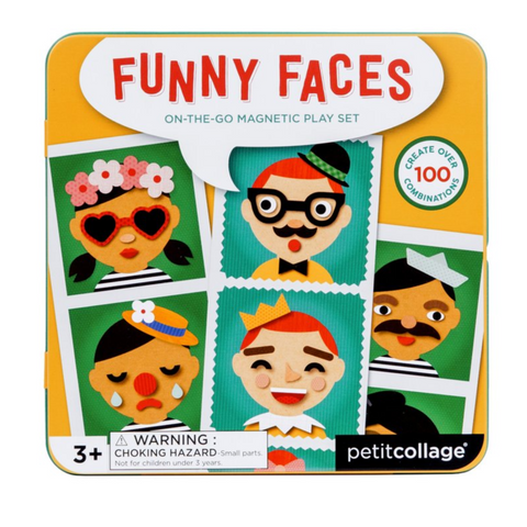 Petit Collage Funny Faces On-the-Go Magnetic Playset-Pumpkin Pie Kids Canada