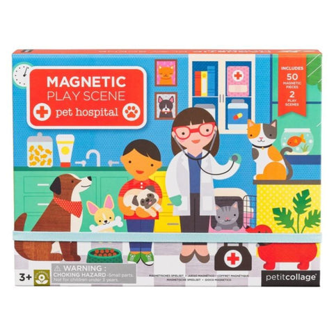Petit Collage Magnetic Playscene Pet Hospital-0736313544947-Pumpkin Pie Kids Canada