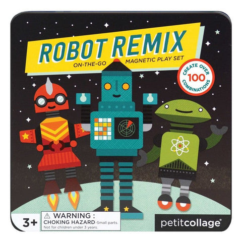 Petit Collage Robot Remix Magnetic Playset-0736313543759-Pumpkin Pie Kids Canada