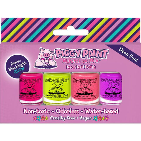 Piggy Paint Gift Set 4pk - Neon-PGP072-Pumpkin Pie Kids Canada