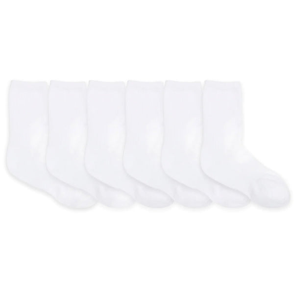 Robeez Crew Socks 6pk - White-Pumpkin Pie Kids Canada