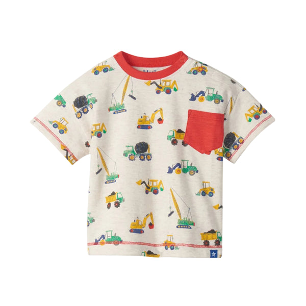 Hatley Tee - Construction-Pumpkin Pie Kids Canada