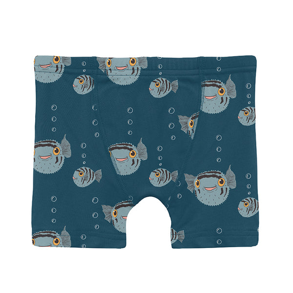 KicKee Pants Boxer Briefs - Peacock Puffer Fish-Pumpkin Pie Kids Canada