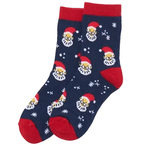 Little Blue House Crew Socks - Santa-SO3SATA002 S-Pumpkin Pie Kids Canada