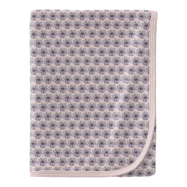 KicKee Pants Bamboo Blanket - Shrinking Violet Summer Flowers