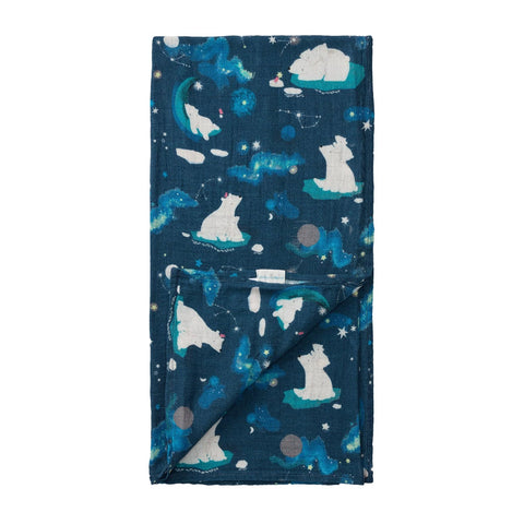 Loulou Lollipop Muslin Swaddle - Stargazing Bear