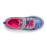 Saucony Flash 3.0 Sneaker - Grey/Pink/Blue-Pumpkin Pie Kids Canada