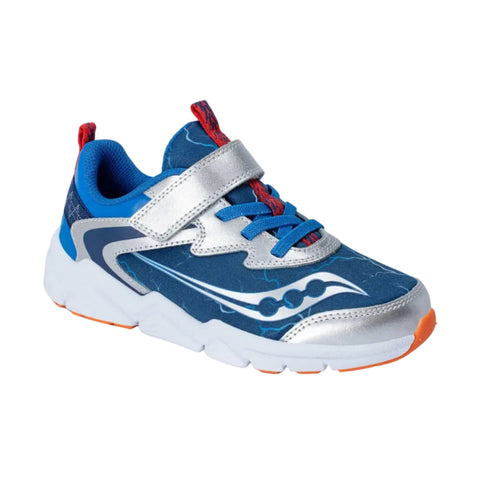 Saucony Flash LE Sneaker - Navy/Silver-SY126F05 10.5 M-Pumpkin Pie Kids Canada